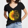 My Favorite People Call Me Gramma 728 Shirt Women V-Neck T-Shirt