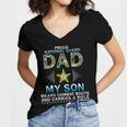 My Son Wears Combat Bootsproud 689 Shirt Women V-Neck T-Shirt