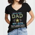 My Son Wears Combat Bootsproud Army 690 Shirt Women V-Neck T-Shirt