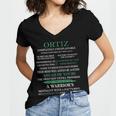 Ortiz Name Gift Ortiz Completely Unexplainable Women V-Neck T-Shirt