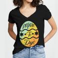 Prepare To Dye Easter Eggs Easter Day Women V-Neck T-Shirt