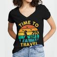 Time To Travel 807 Trending Shirt Women V-Neck T-Shirt