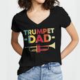 Vintage Trumpet Cool Retro Trumpet Player 159 Shirt Women V-Neck T-Shirt