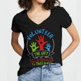 Volunteer - The Of Time Is Priceless 54 Trending Shirt Women V-Neck T-Shirt