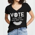 Vote And Tell Them Ruth Sent You 31 Shirt Women V-Neck T-Shirt