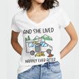 And She Lived Happily Ever After Women V-Neck T-Shirt