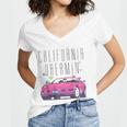 Barbie California Dreamin Music Lover Gift Women V-Neck T-Shirt