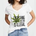 Everything I Want To Do Is Illegal V2 Women V-Neck T-Shirt