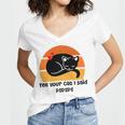 Funny Cat Tell Your Cat I Said Pspsps Gift For Cat Lovers Women V-Neck T-Shirt