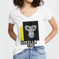 Gorilla Tag Pfp Maker Gorilla Tag Yellow Women V-Neck T-Shirt