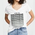 How To Disappear Completely And Never Be Found Women V-Neck T-Shirt