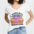 I Axlotl Questions Cute Axlotl V2 Women V-Neck T-Shirt