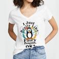 I Really Like Fairy Penguin Ok Women V-Neck T-Shirt