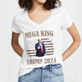 Mega King Mega King Trump 2024 Donald Trump Women V-Neck T-Shirt