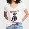 Miniature Schnauzer At Home Meal Timer Multi Tasking Dog Women V-Neck T-Shirt