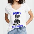 Miniature Schnauzer At Home Pops Favourite Multi Tasking Dog Women V-Neck T-Shirt