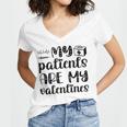 My Patients Are My Valentines 141 Trending Shirt Women V-Neck T-Shirt