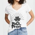 New Pinch Proof St Patricks Women V-Neck T-Shirt