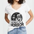 Night Of Horror 146 Shirt Women V-Neck T-Shirt