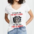 Pitbull Im Telling You Im Not A Dog 789 Shirt Women V-Neck T-Shirt