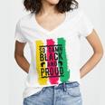 So Damn Black And Proud Black History Month Women V-Neck T-Shirt