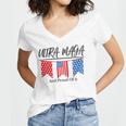 Ultra Maga And Proud Of It V15 Women V-Neck T-Shirt