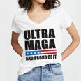 Ultra Maga And Proud Of It V22 Women V-Neck T-Shirt