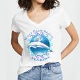 West Palm Beach Florida Vacation Souvenir Dolphin Women V-Neck T-Shirt