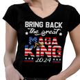 Bring Back The Great Maga King 2024 4Th Of July Trump 2024T President Trump Tee Republican Anti Biden Women V-Neck T-Shirt