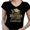 Brother Senior 2022 Proud Brother Of A Class Of 2022 Graduate Women V-Neck T-Shirt