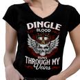 Dingle Blood Runs Through My Veins Name V2 Women V-Neck T-Shirt