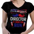 Fireworks Director If I Run You Run Women V-Neck T-Shirt