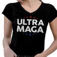 Funny Anti Joe Biden Ultra Maga Support Trump Patriotic Women V-Neck T-Shirt