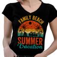 Funny Family Beach Summer Vacation Women V-Neck T-Shirt