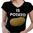 Funny Potato Women V-Neck T-Shirt