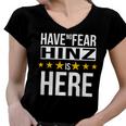 Have No Fear Hinz Is Here Name Women V-Neck T-Shirt