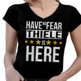 Have No Fear Thiele Is Here Name Women V-Neck T-Shirt