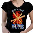 Hot Cross Buns V2 Women V-Neck T-Shirt