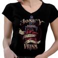 Josey Blood Runs Through My Veins Name Women V-Neck T-Shirt