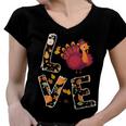 Love Turkey Thanksgiving Happy Fall 20 Shirt Women V-Neck T-Shirt