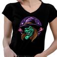 Magic Withcraft Halloween Women V-Neck T-Shirt