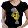 Manatee Novelty Come At Me Bro V2 Women V-Neck T-Shirt