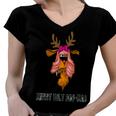 Merry Ugly Dog - Mas Women V-Neck T-Shirt