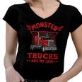 Monster Trucks Are My Jam Women V-Neck T-Shirt