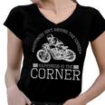 Motorcycle Motorbike Two Wheeler 491 Shirt Women V-Neck T-Shirt