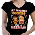 My Favorite Cookies Call Me Meemaw 882 Shirt Women V-Neck T-Shirt