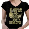 My Soninlaw Has Your Back Proud Army 688 Shirt Women V-Neck T-Shirt