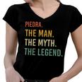 Piedra Name Shirt Piedra Family Name V2 Women V-Neck T-Shirt