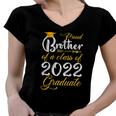 Proud Brother Of A Class Of 2022 Graduate Senior 22 Arrow Women V-Neck T-Shirt