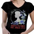 Queen Platinum Jubilee Women V-Neck T-Shirt